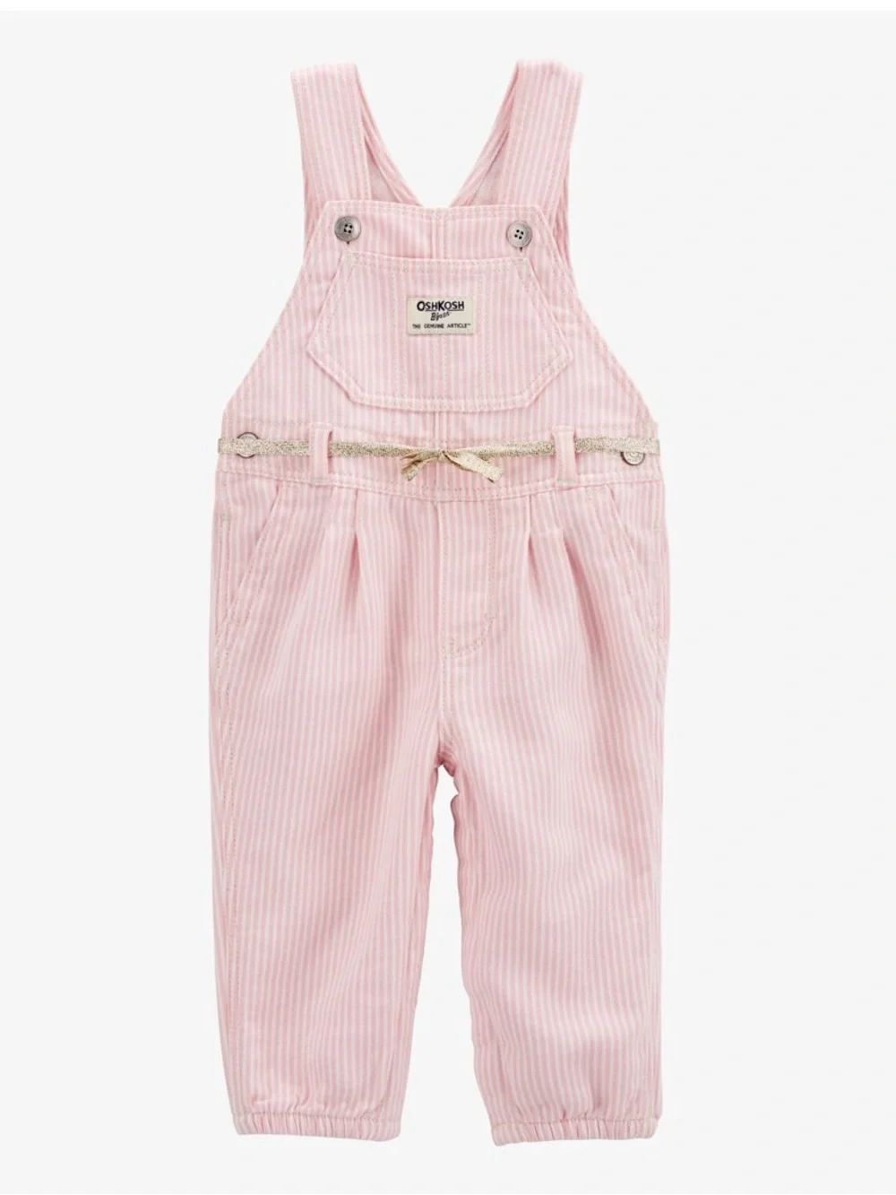Oshkosh B’gosh Pink Striped Overalls